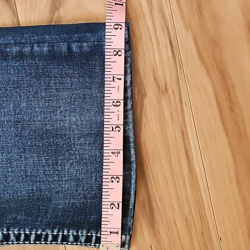Miss Me Dark Blue Boot Cut Jeans with Decorative Pocket - Picture 10 of 13